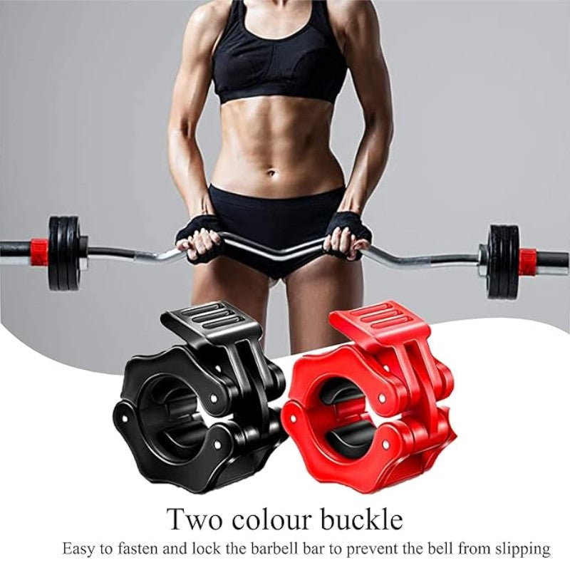 Barbell Clamps, 2 PCS Weight Lifting Bar Clips, Quick Release Barbell Collars Weight Bar Clamp for Workout Weightlifting