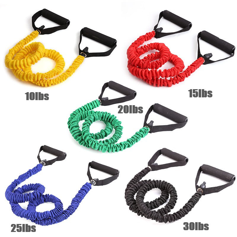 Resistance Band with Handles Yoga Pull Rope Elastic Fitness Exercise Tube Band