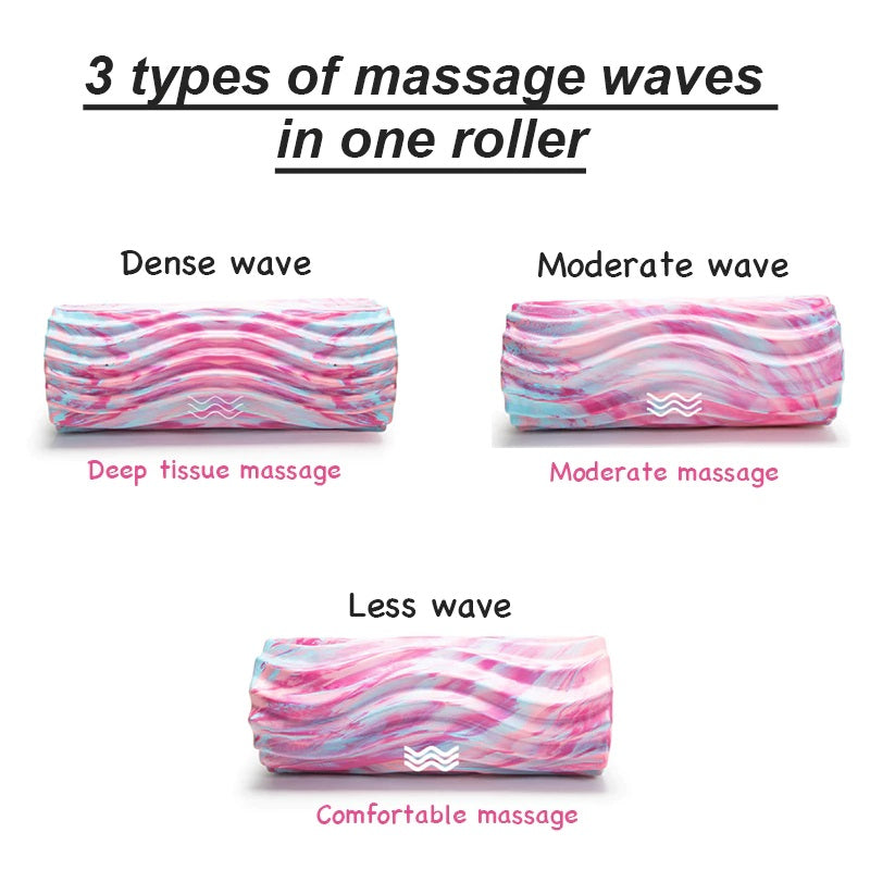 45cm x 14cm Gradient Wave Yoga Column/ EVA Foam Roller