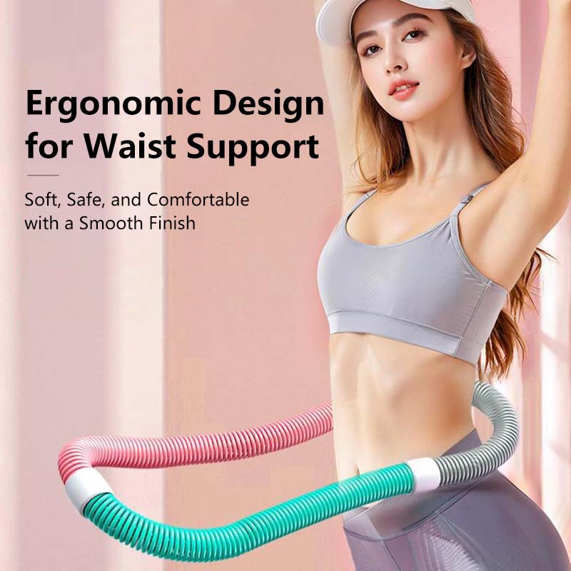 Soft Spring Hula Hoop /Compact Waist Trainer/ Portable Exercise Ring