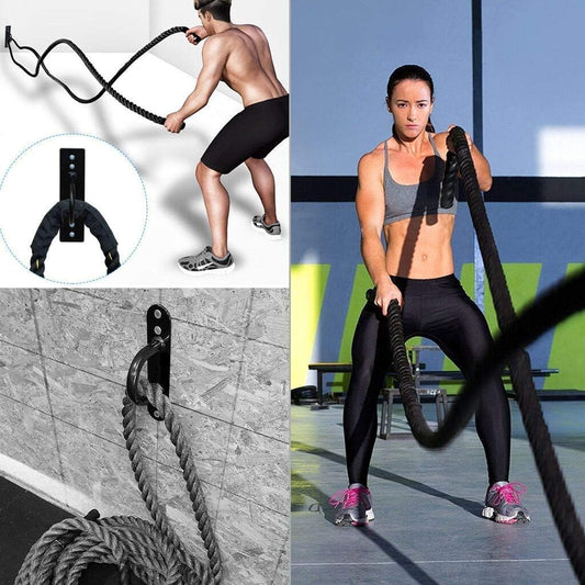 Battle Rope Anchor Kit Heavy Duty Multipurpose Floor Wall Mount Suspension Point for Fitness Training Cross fit