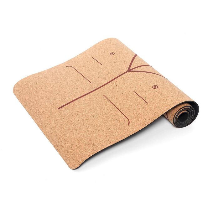 Cork + Non-Slip TPE Based Yoga Mat/ Outdoor Sports/Fitness/ Pilates, Workout with Carrying Bag