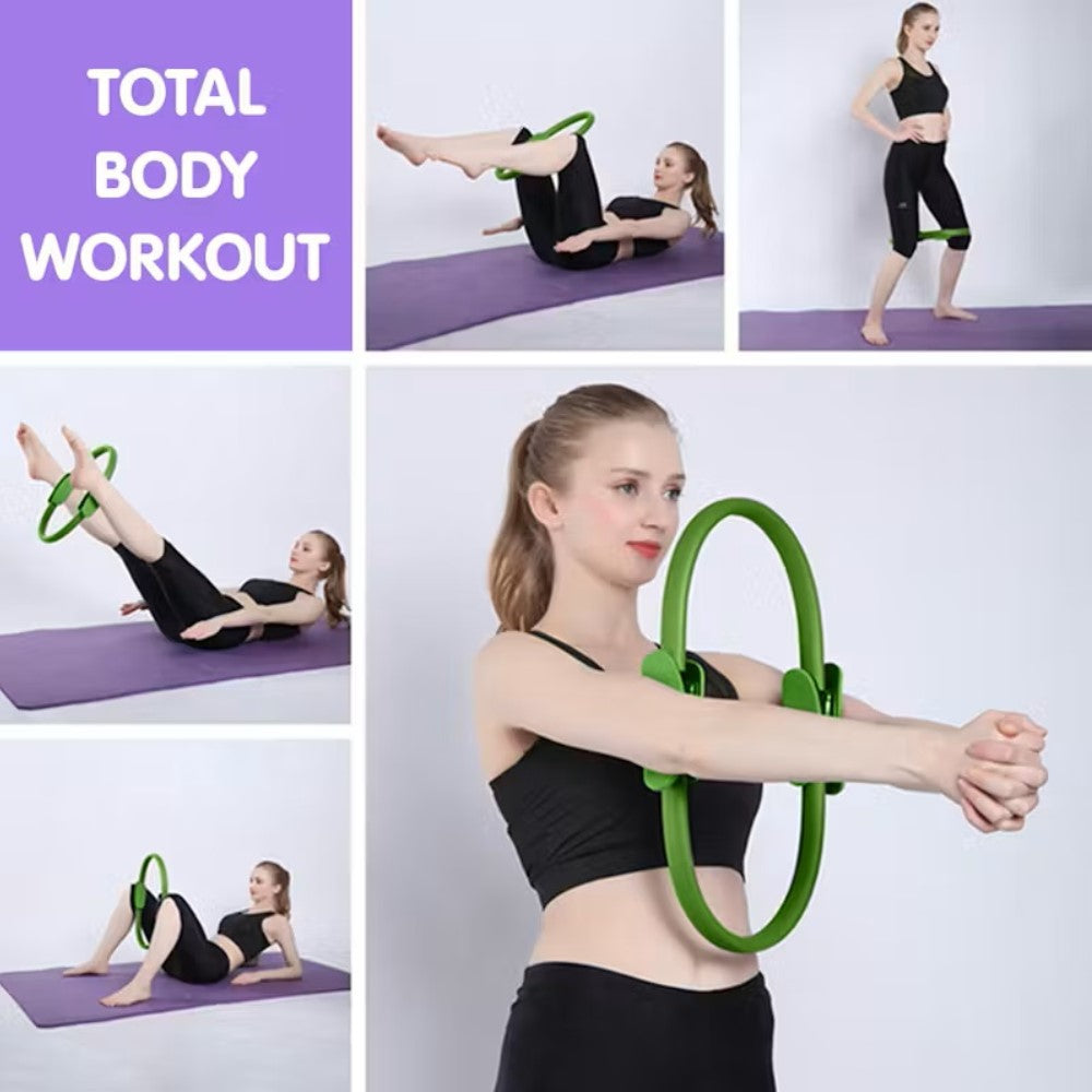 Pilates Ring, Yoga Circle, Body Toning and Resistance Exercise Fitness Ring, Workouts Exercise Fitness Training for Indoor