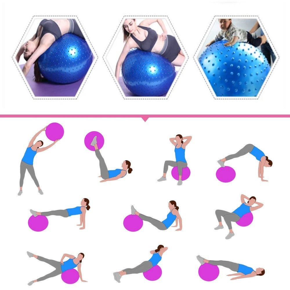 85cm Anti-burst Gym Ball/Massage Yoga Ball with pump