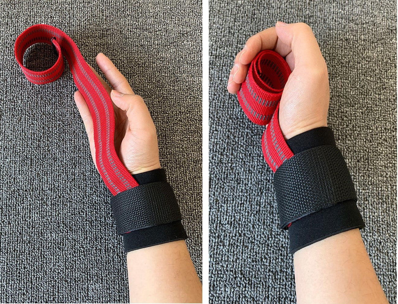 2Pcs Wrist Wraps Non-Slip Wrist Straps Lifting Weight Aids Strength Training Straps