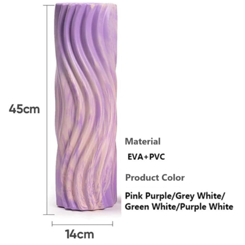 45cm x 14cm Gradient Wave Yoga Column/ EVA Foam Roller