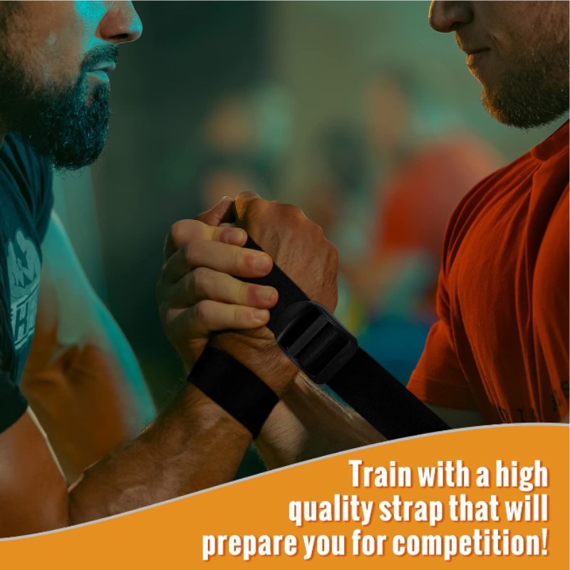 1 Pc Non Slip Arm Wrestling Competition Match Strap /Arm Training Belt with Buckle