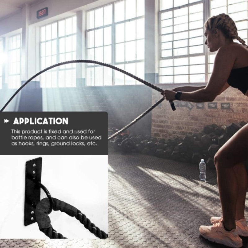 Battle Rope Anchor Kit Heavy Duty Multipurpose Floor Wall Mount Suspension Point for Fitness Training Cross fit
