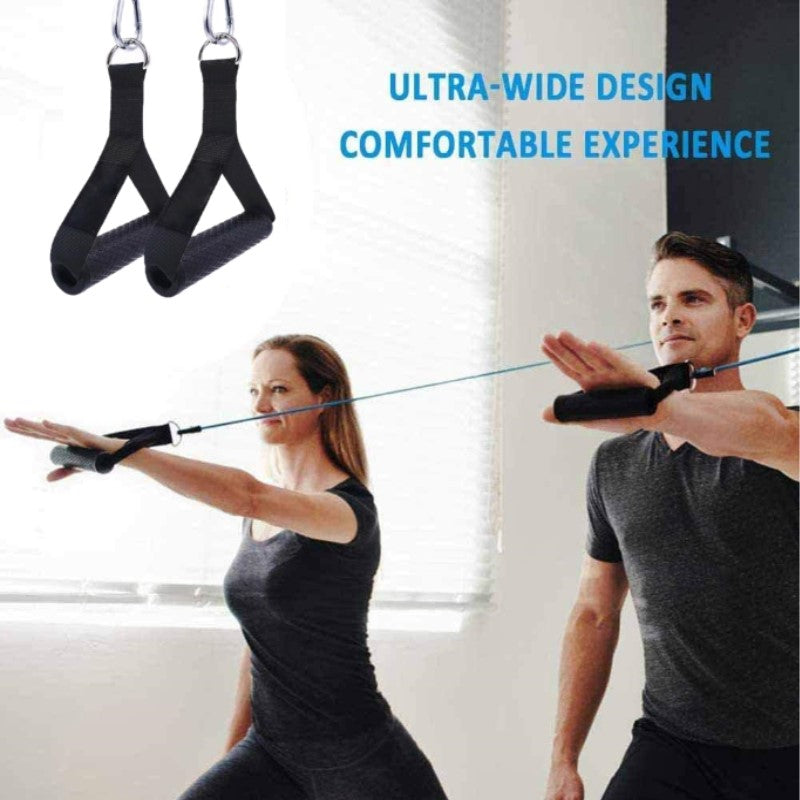 Heavy Duty Exercise Handle Pair with Carabiners