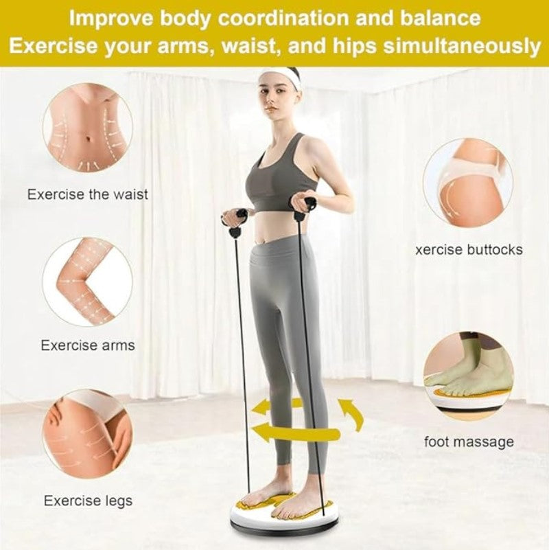 3D Massage Disc For Women's Abdominal Exercise With Magnetic Therapy, Waist-Twisting/Twisting Disk Magnetic Therapy Fitness Equipment Magnet Massage Waist Plate Fitness Equipment