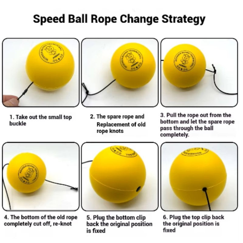 Boxing Reflex Ball with headband to Improve Speed and Hand Eye Coordination Box Game MMA Gear Punching Equipment