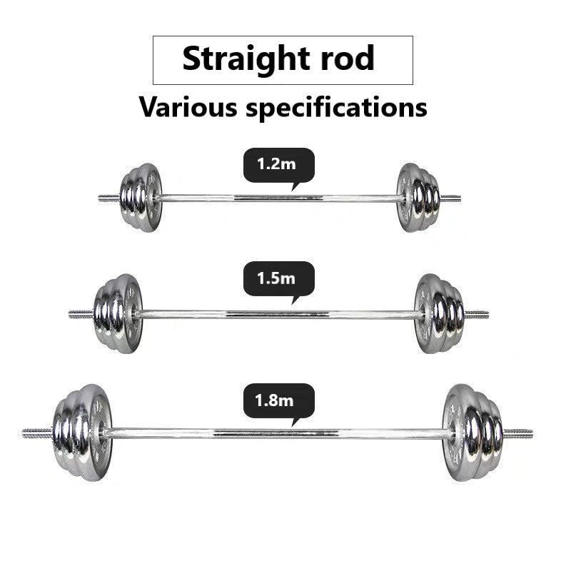 Olympic Bar Weight Lifting Barbell Bars With Spring Collars/Non Slip Handle Solid Steel Fitness Equipment Bodybuilding Workout Fitness Training