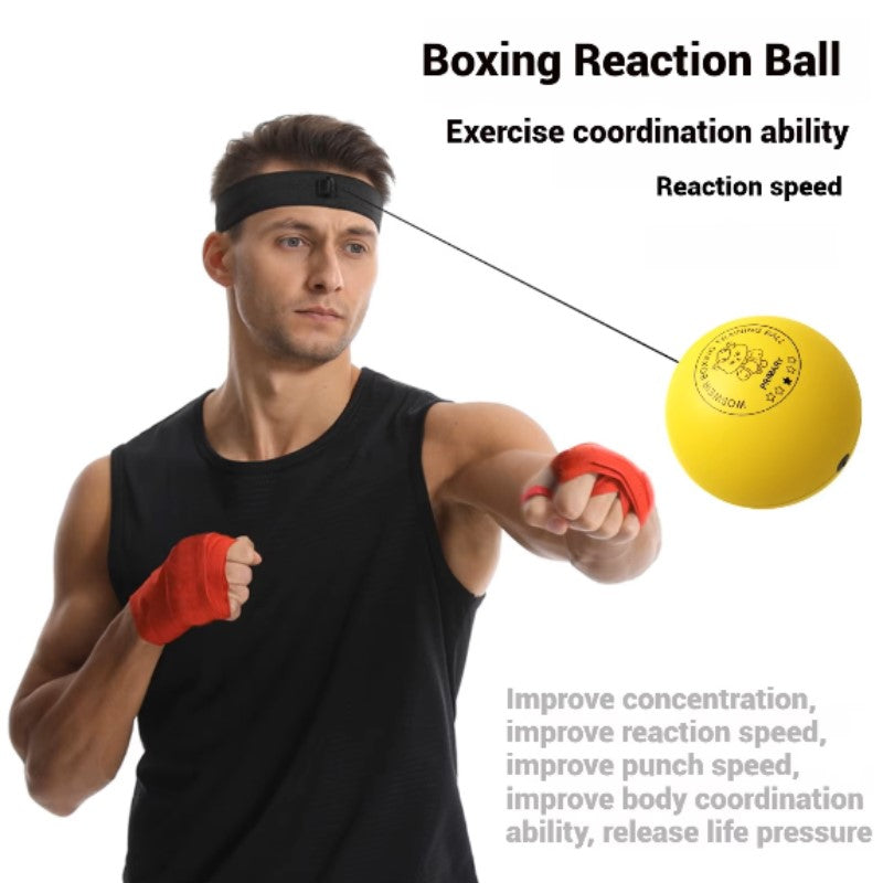 Boxing Reflex Ball with headband to Improve Speed and Hand Eye Coordination Box Game MMA Gear Punching Equipment