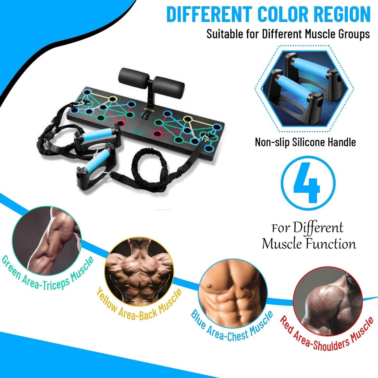 Sit Up Push Up Board Multifunctional Fitness Push Up Support Household Chest Muscle Exercise Board Fitness Equipment