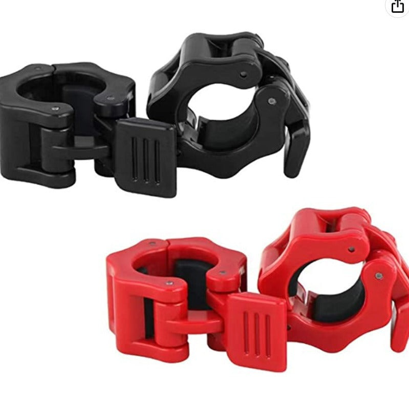 Barbell Clamps, 2 PCS Weight Lifting Bar Clips, Quick Release Barbell Collars Weight Bar Clamp for Workout Weightlifting
