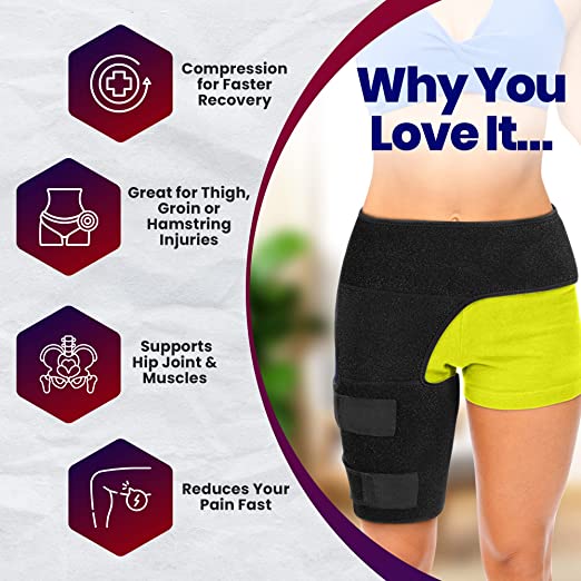 Compression Belt Hip Sprains Thigh Wrap Protection Thigh Support Belt