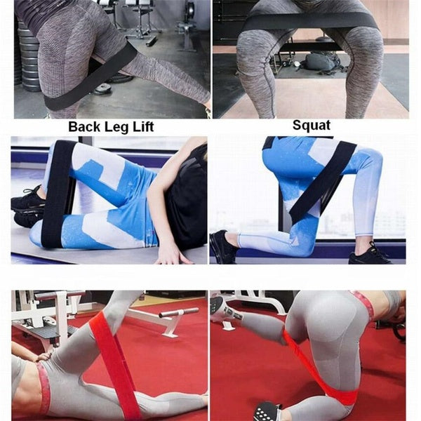 76cm circumference Fabric Elastic Hip resistance band