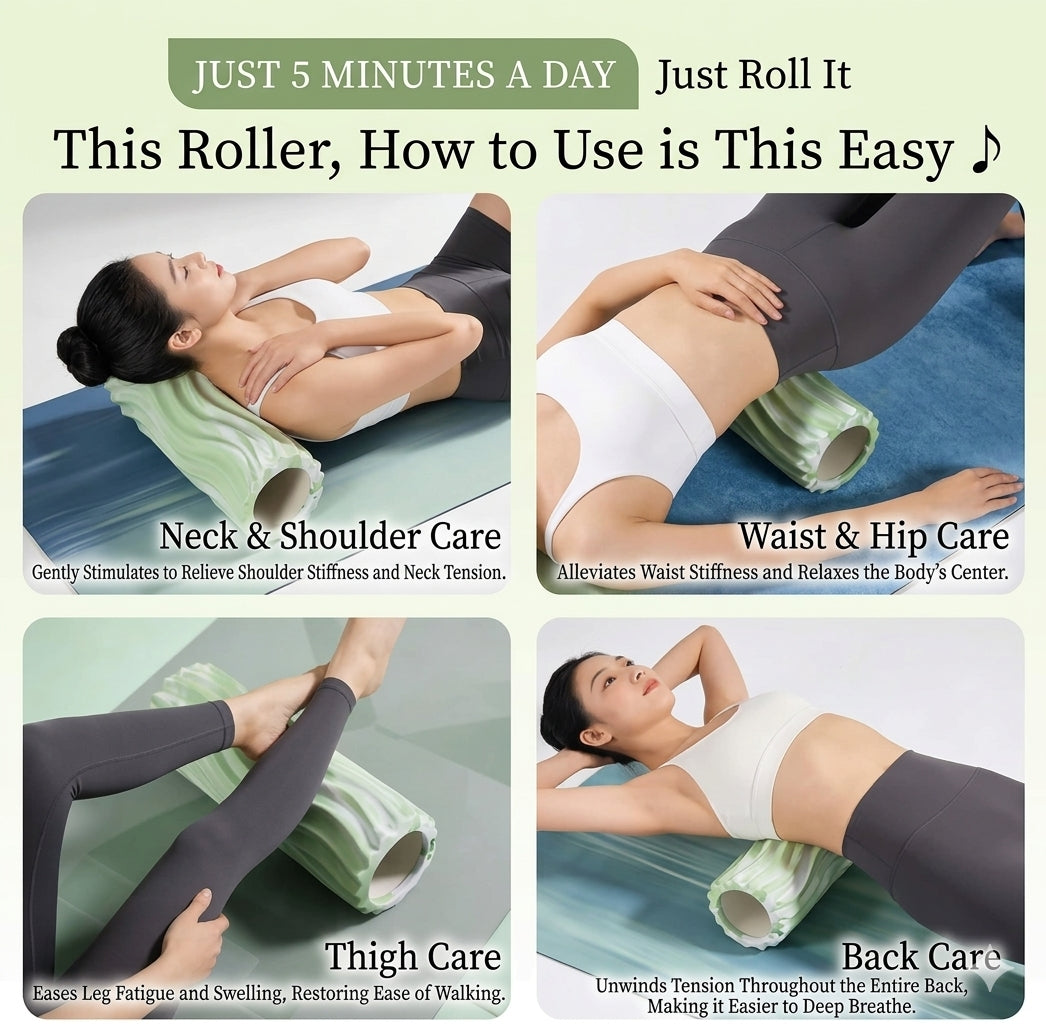 45cm x 14cm Gradient Wave Yoga Column/ EVA Foam Roller