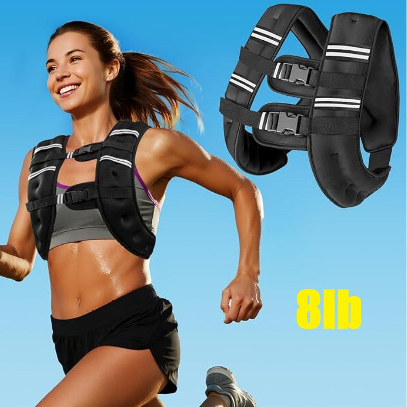 Weighted Vest with Two Adjustment Straps for Workout, Strength Training, Running, Fitness, Muscle Building, Weight Loss
