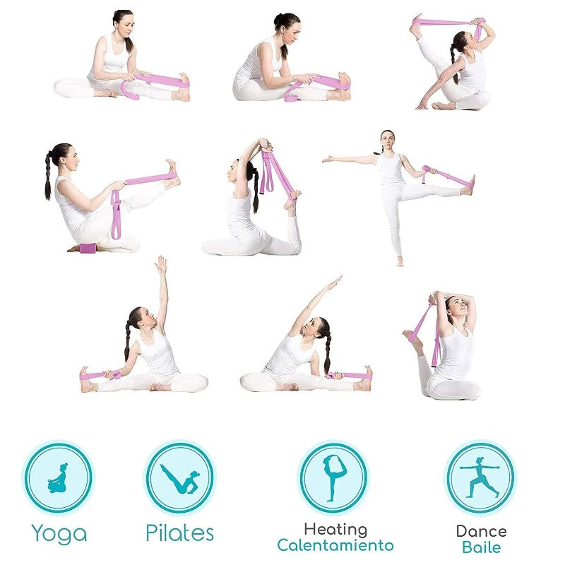 Yoga Strap / Stretch Belt with buckle