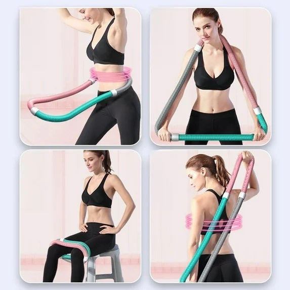 Soft Spring Hula Hoop /Compact Waist Trainer/ Portable Exercise Ring