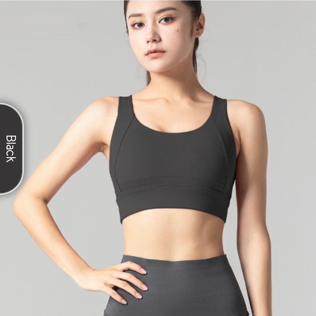 Gym Running Sports Bras For Women Tops Push Up Fitness Breathable Shockproof Active Wear Brassiere Sportswear