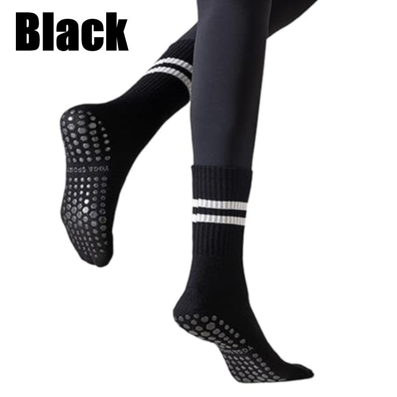 Round Head Mid-Calf Anti Slip Yoga Socks/Mid-Tube Socks/Grip Pilates Socks (SK09)