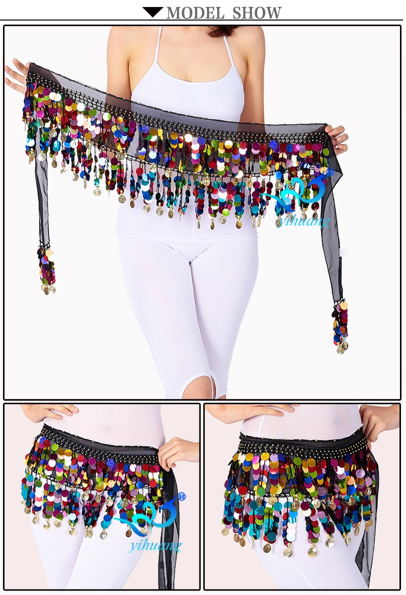 Colorful Party Hip Scarf/ Belly Dance