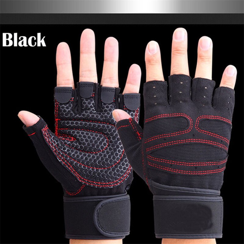 Weightlifting Hand Gloves/Sports Gloves with Wrist Wraps