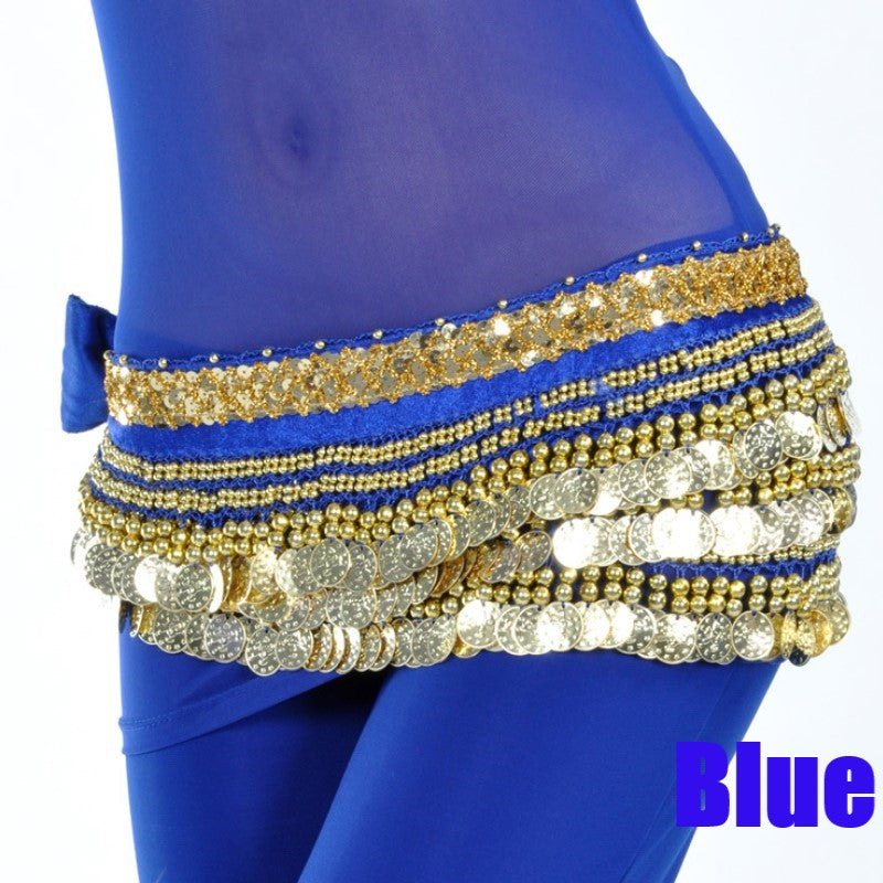 338 Coin Belly Dance Waist Chain Hip Scarf