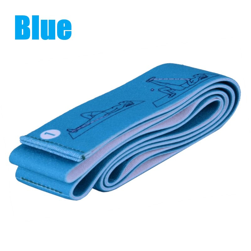 8 sections Yoga Stretching strap with adjustable loop for yoga posture correction