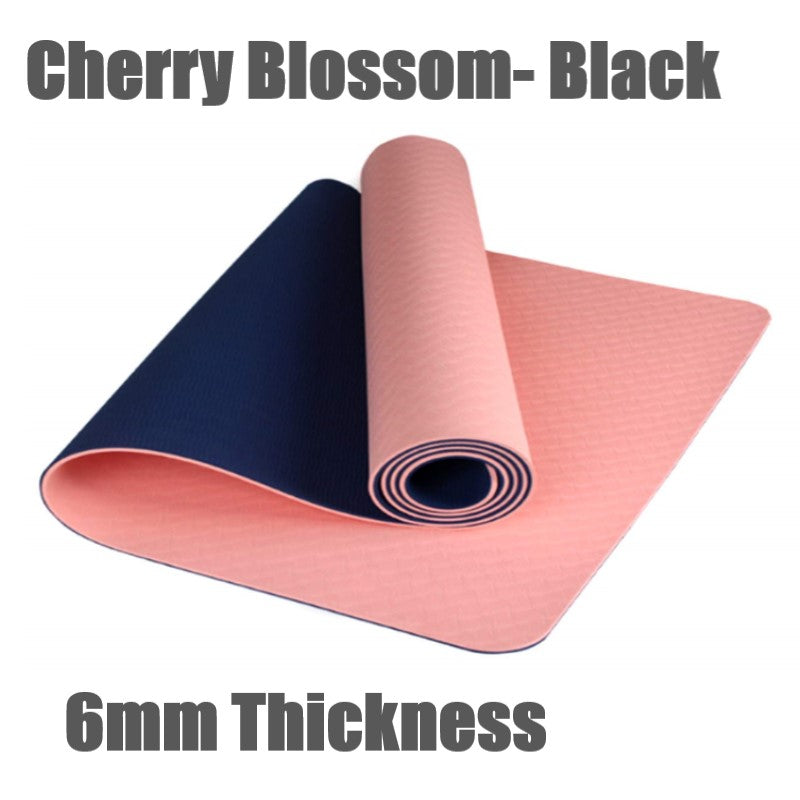 6mm Thickness ,2 colors TPE Yoga Mat