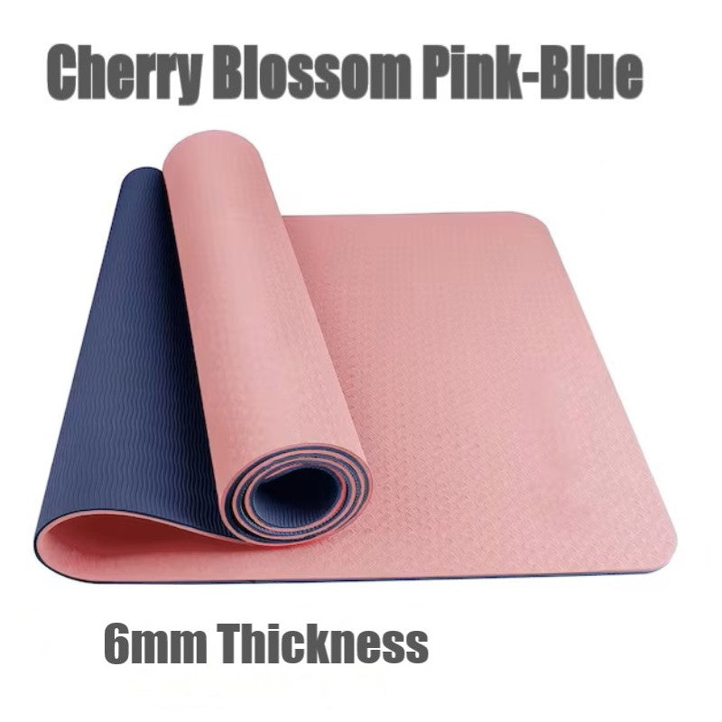 6mm Thickness ,2 colors TPE Yoga Mat