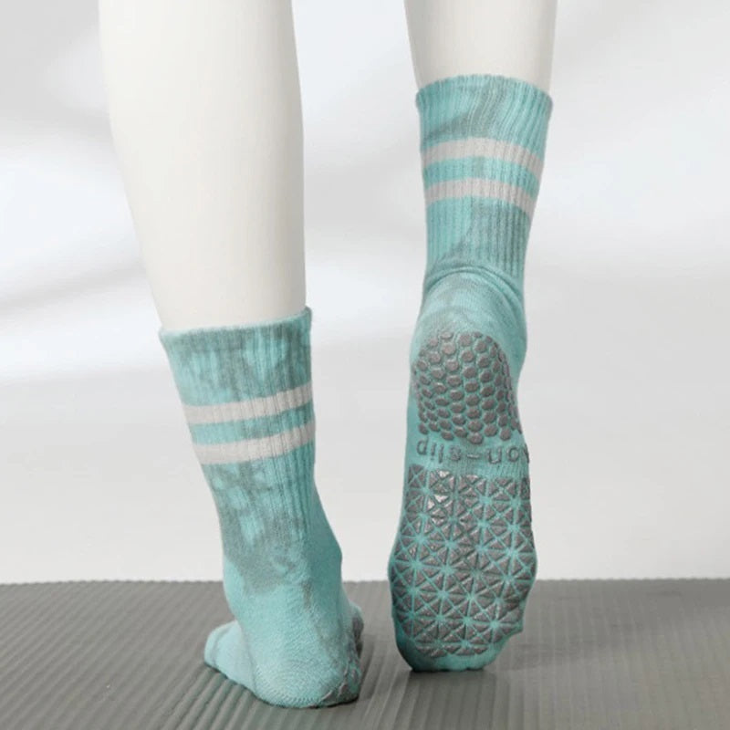 Anti-slip gradient color cotton Yoga Socks