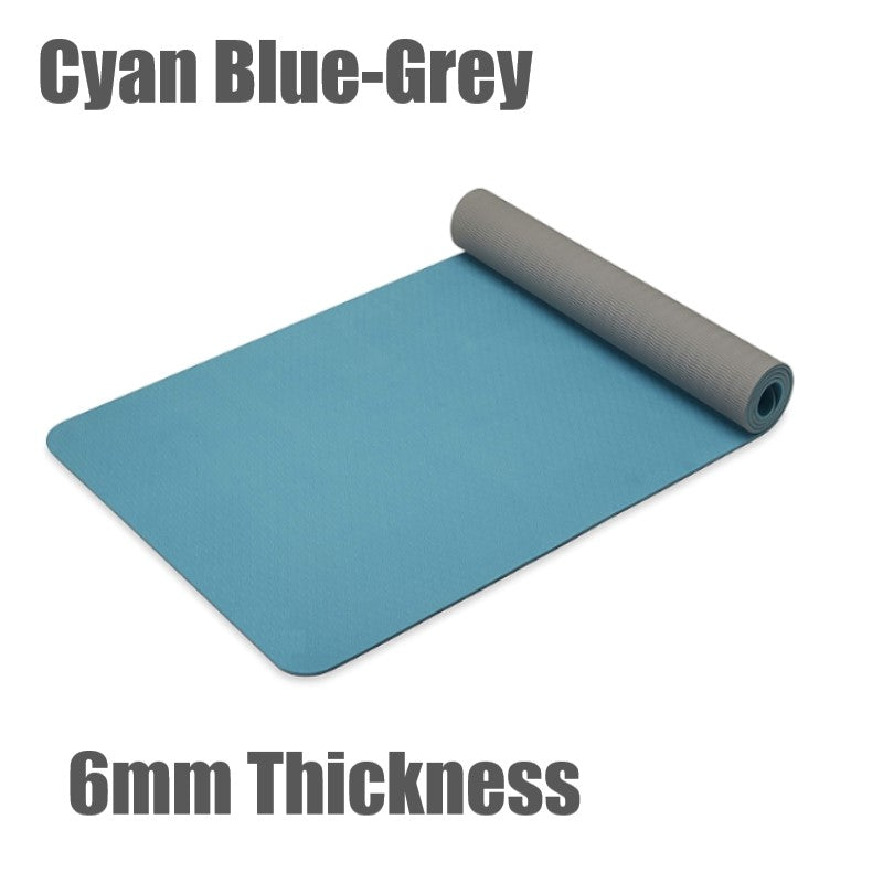 6mm Thickness ,2 colors TPE Yoga Mat