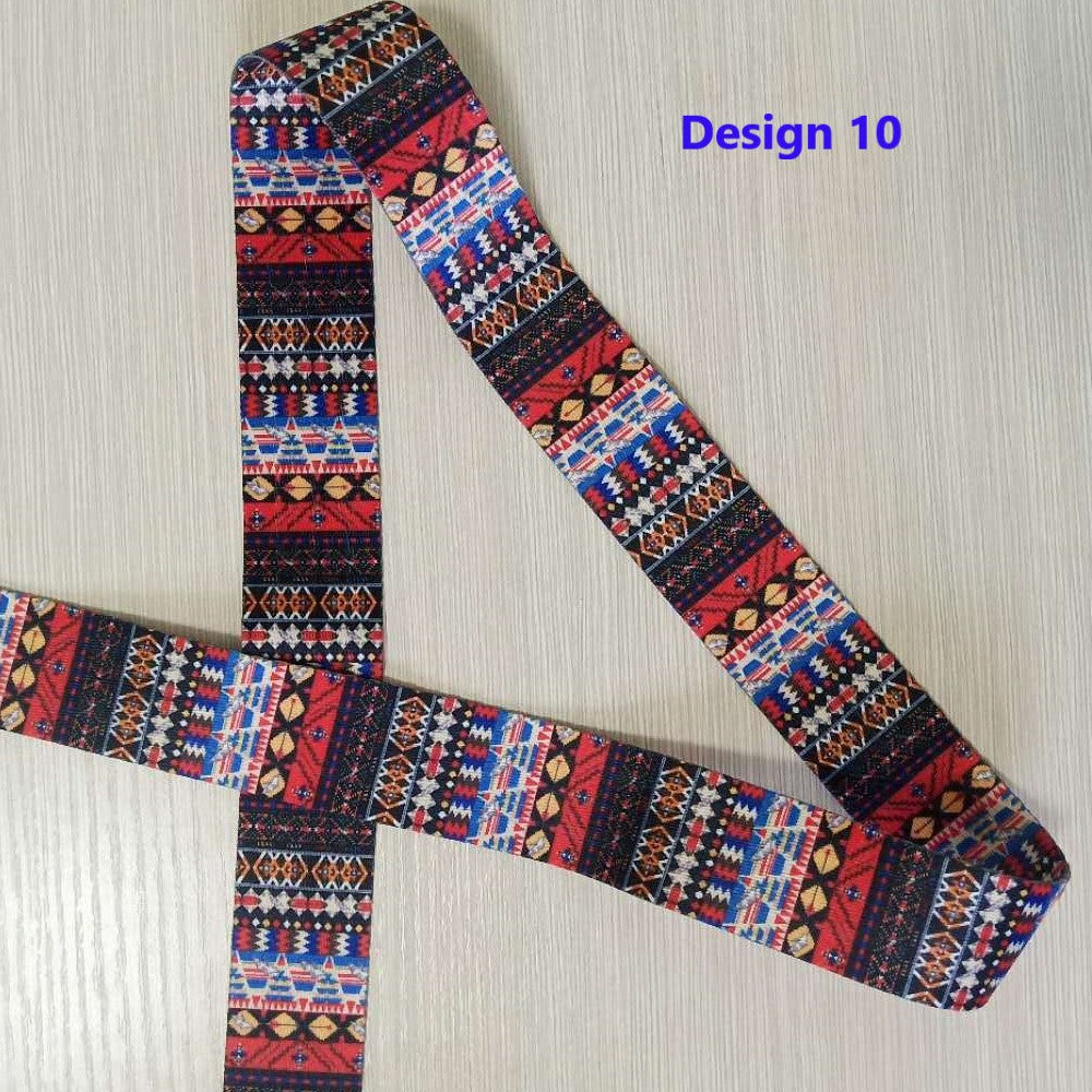 High quality colorful printing design stretch belt/Yoga Strap