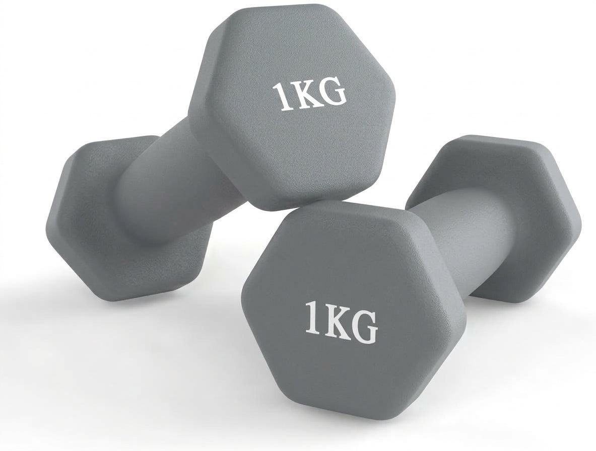 Kg Neoprene coated Dumbbells Set