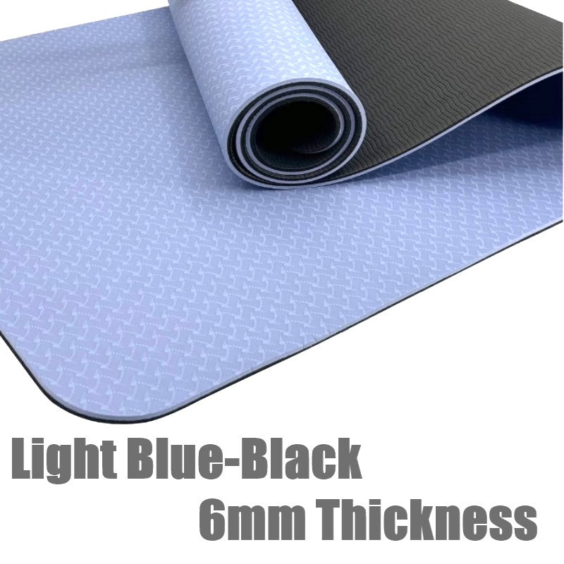 6mm Thickness ,2 colors TPE Yoga Mat