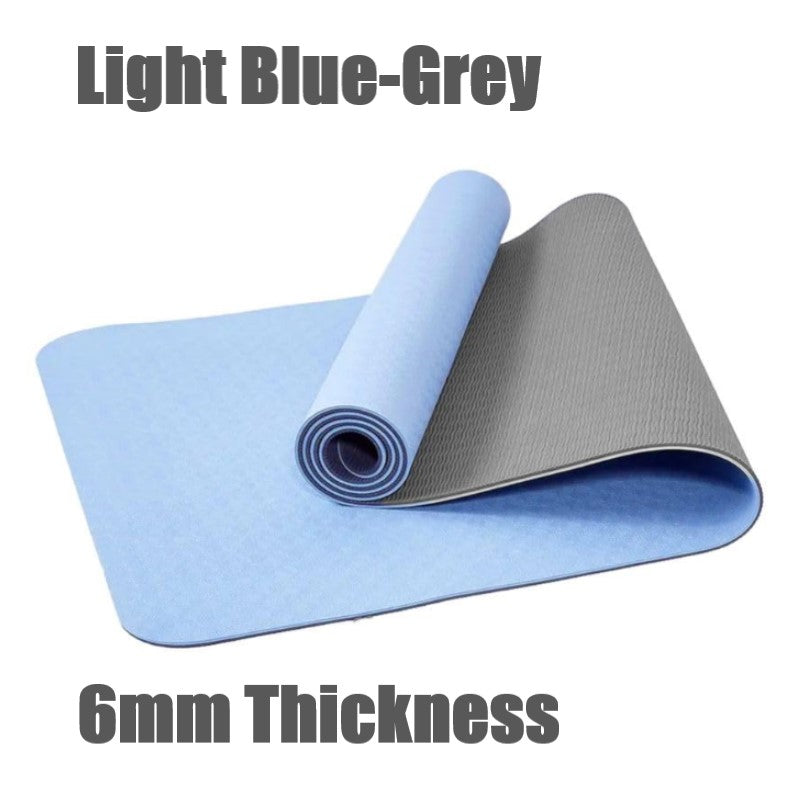 6mm Thickness ,2 colors TPE Yoga Mat