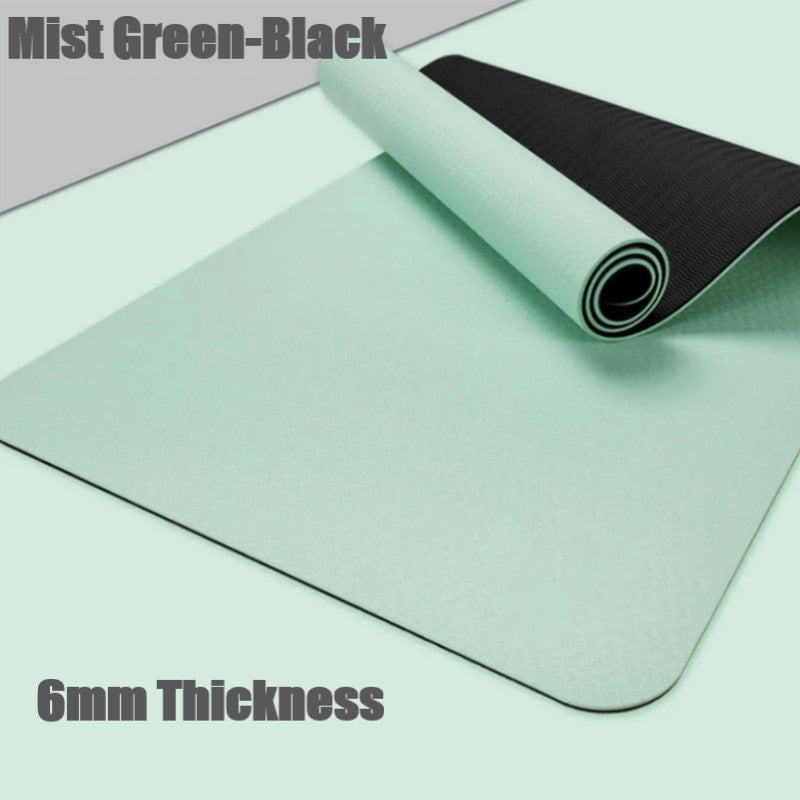 6mm Thickness ,2 colors TPE Yoga Mat