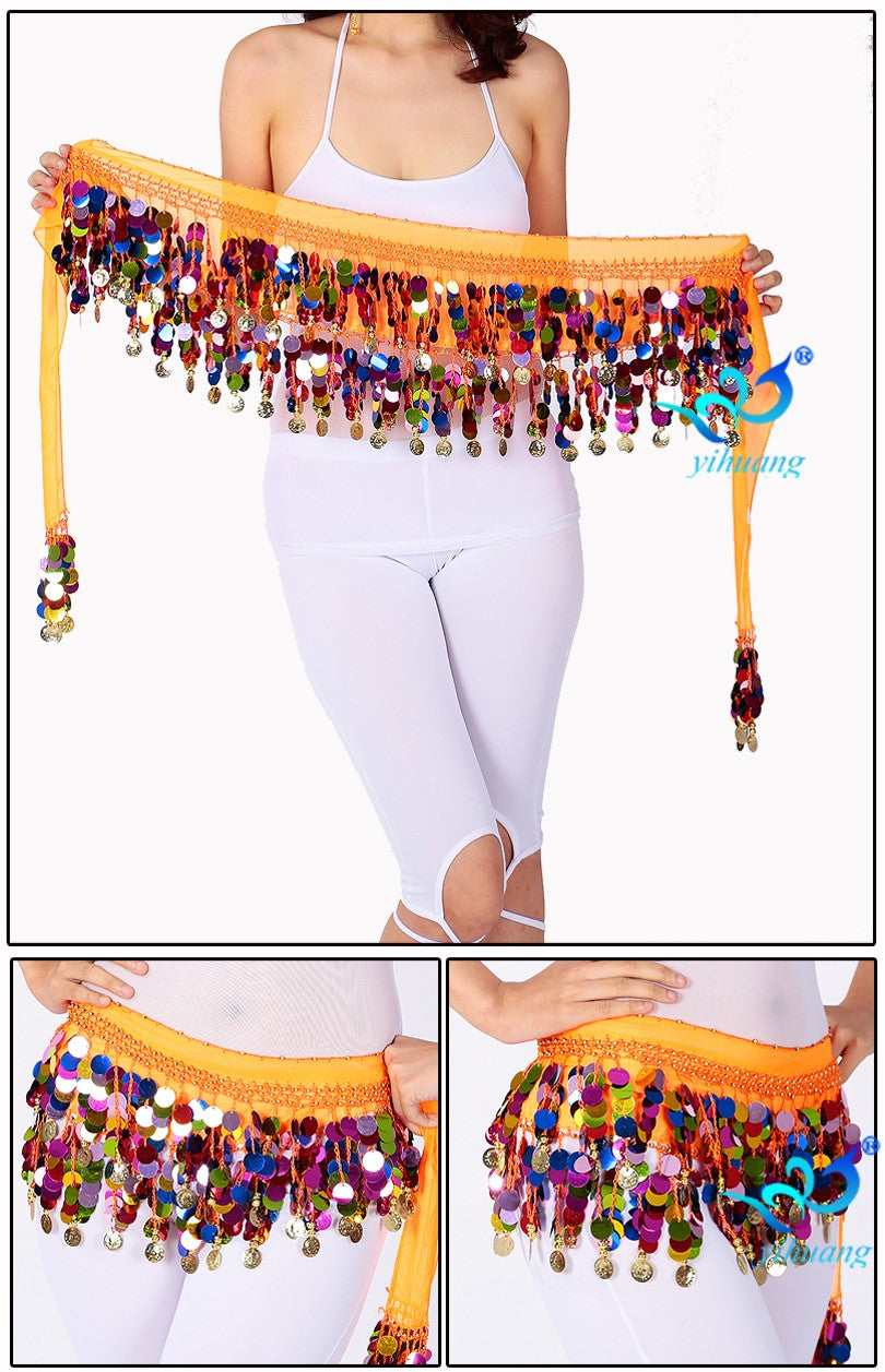 Colorful Party Hip Scarf/ Belly Dance