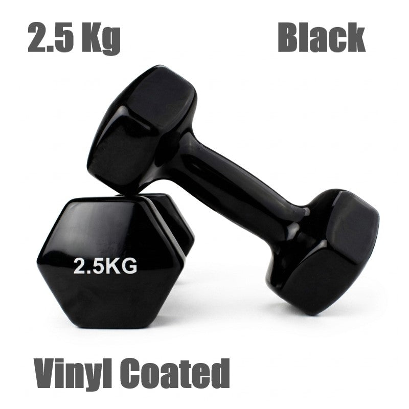 Kg PVC/Vinyl Hex Dumbbells Set  (Sold in Pair)
