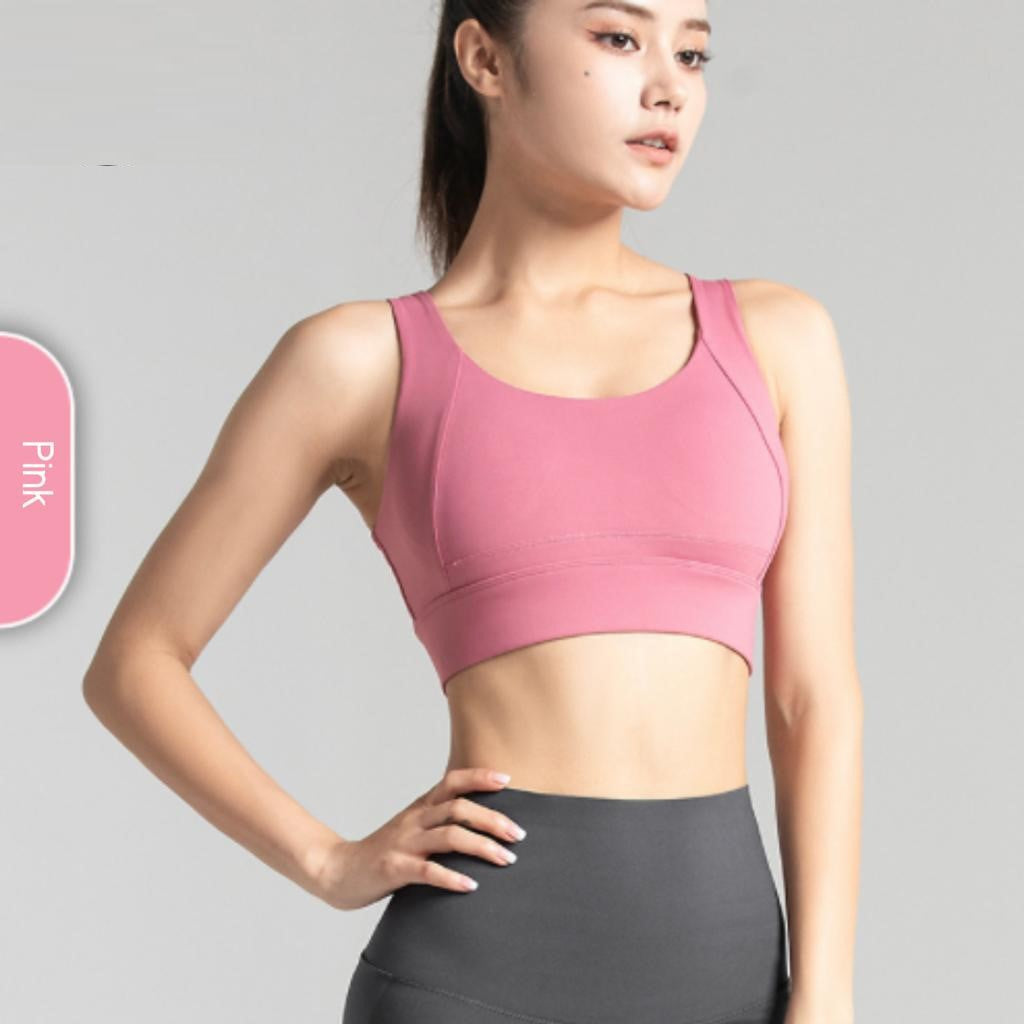 Gym Running Sports Bras For Women Tops Push Up Fitness Breathable Shockproof Active Wear Brassiere Sportswear