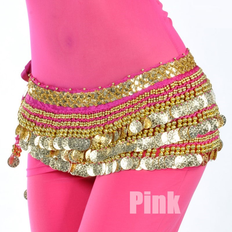 338 Coin Belly Dance Waist Chain Hip Scarf