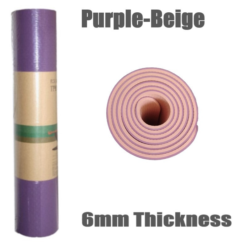 6mm Thickness ,2 colors TPE Yoga Mat