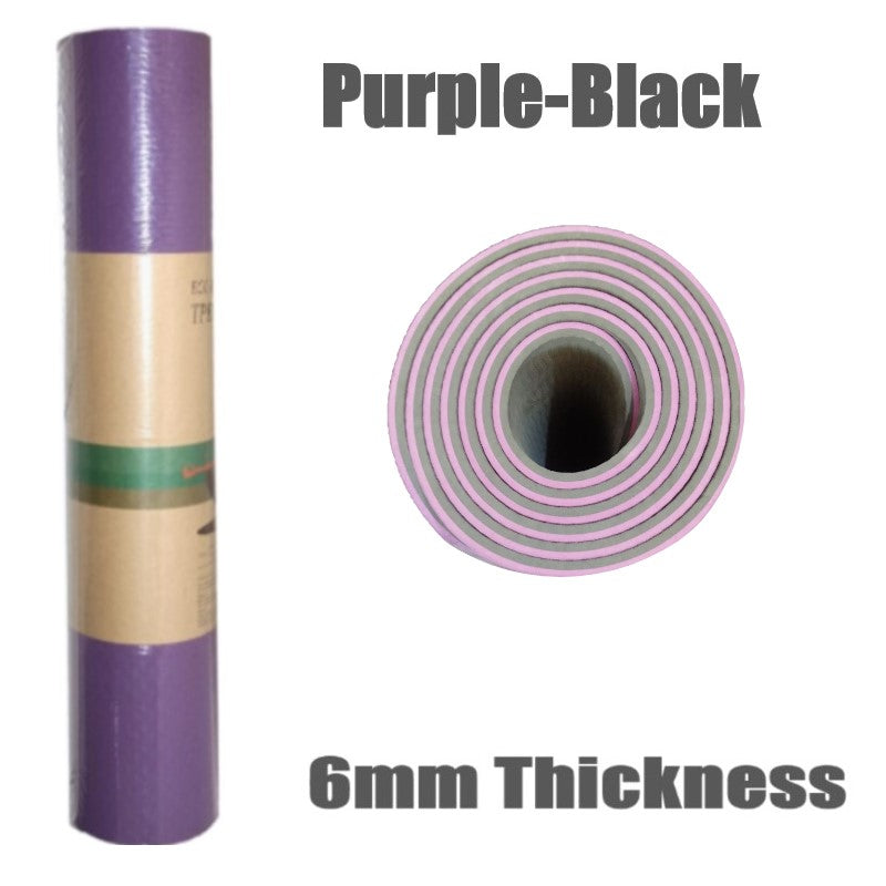 6mm Thickness ,2 colors TPE Yoga Mat