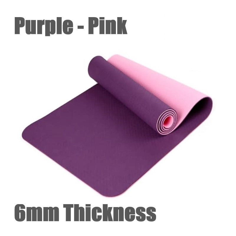 6mm Thickness ,2 colors TPE Yoga Mat