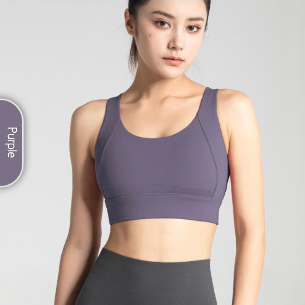 Gym Running Sports Bras For Women Tops Push Up Fitness Breathable Shockproof Active Wear Brassiere Sportswear