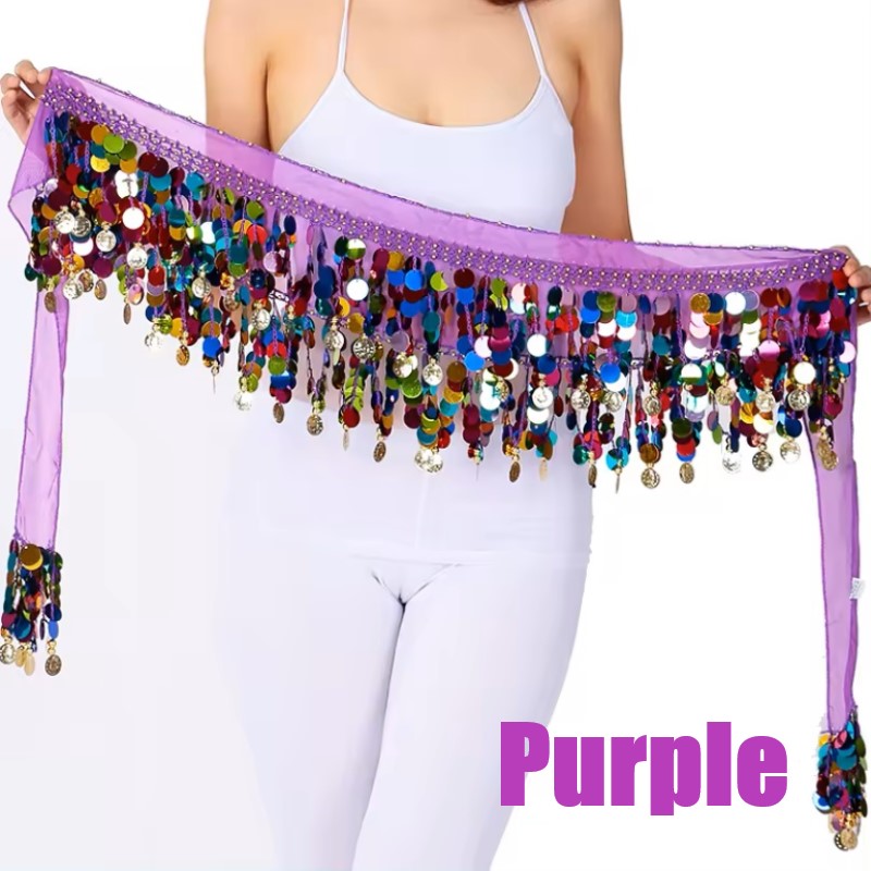 Colorful Party Hip Scarf/ Belly Dance