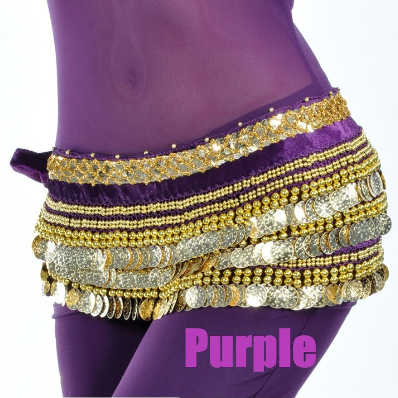 338 Coin Belly Dance Waist Chain Hip Scarf